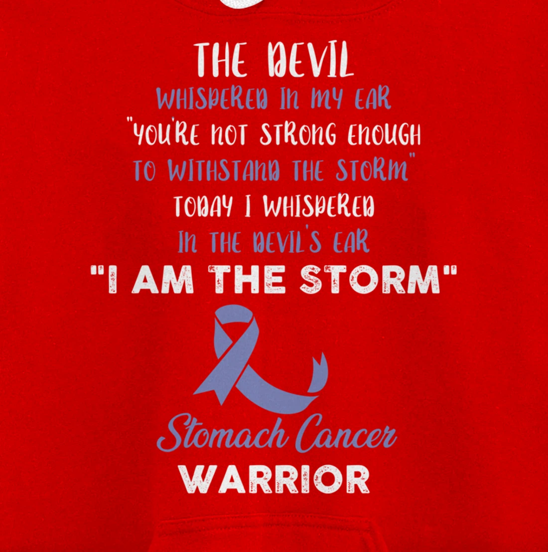 Stomach Cancer Fight Cancer Ribbon Pullover Hoodie