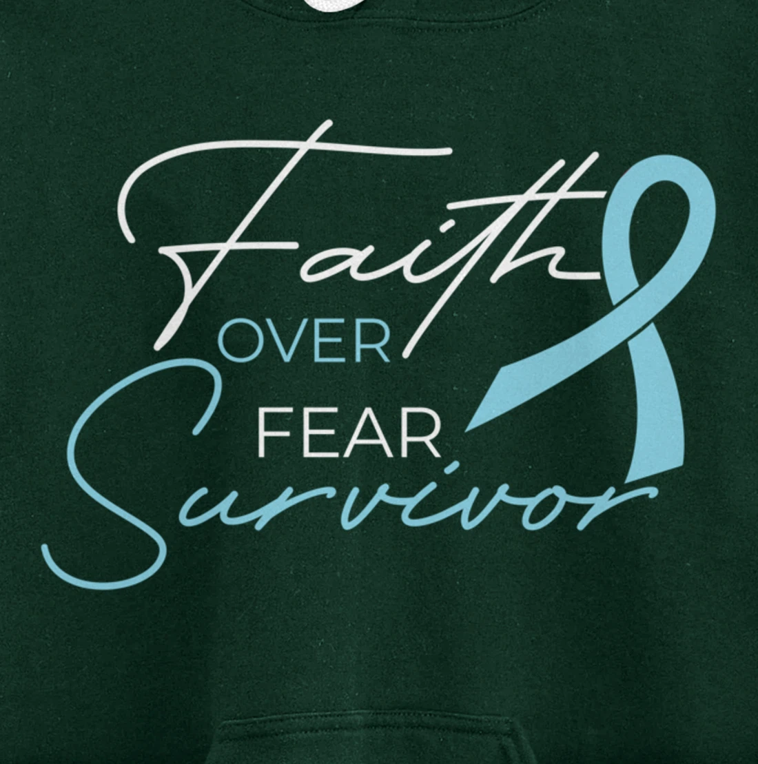 Prostate Cancer Fight Cancer Ribbon Pullover Hoodie