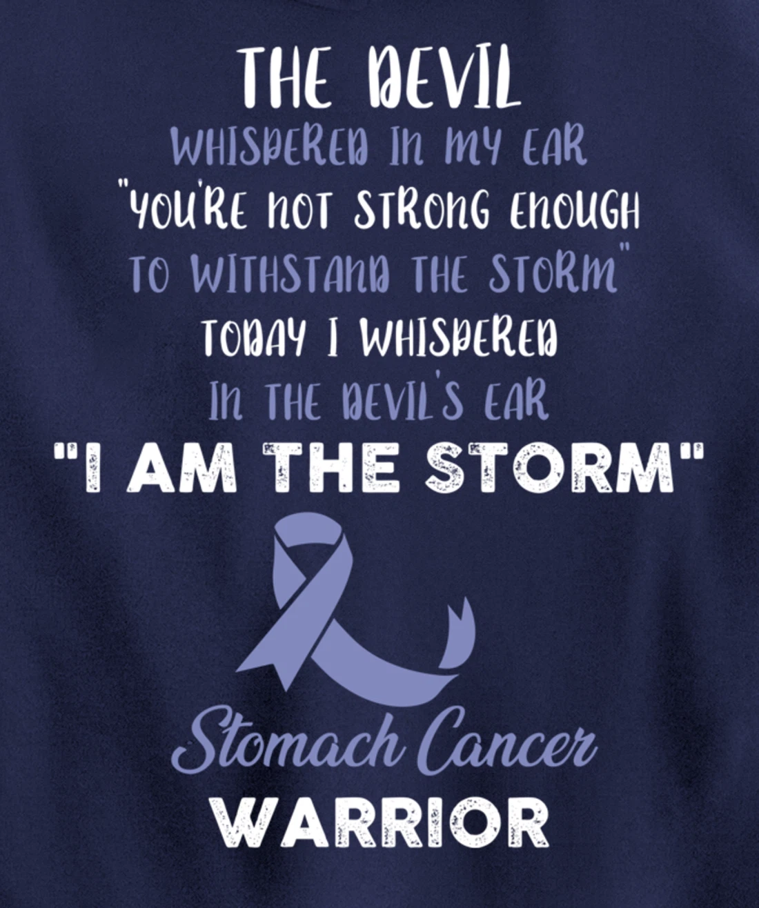 Stomach Cancer Fight Cancer Ribbon Pullover Hoodie