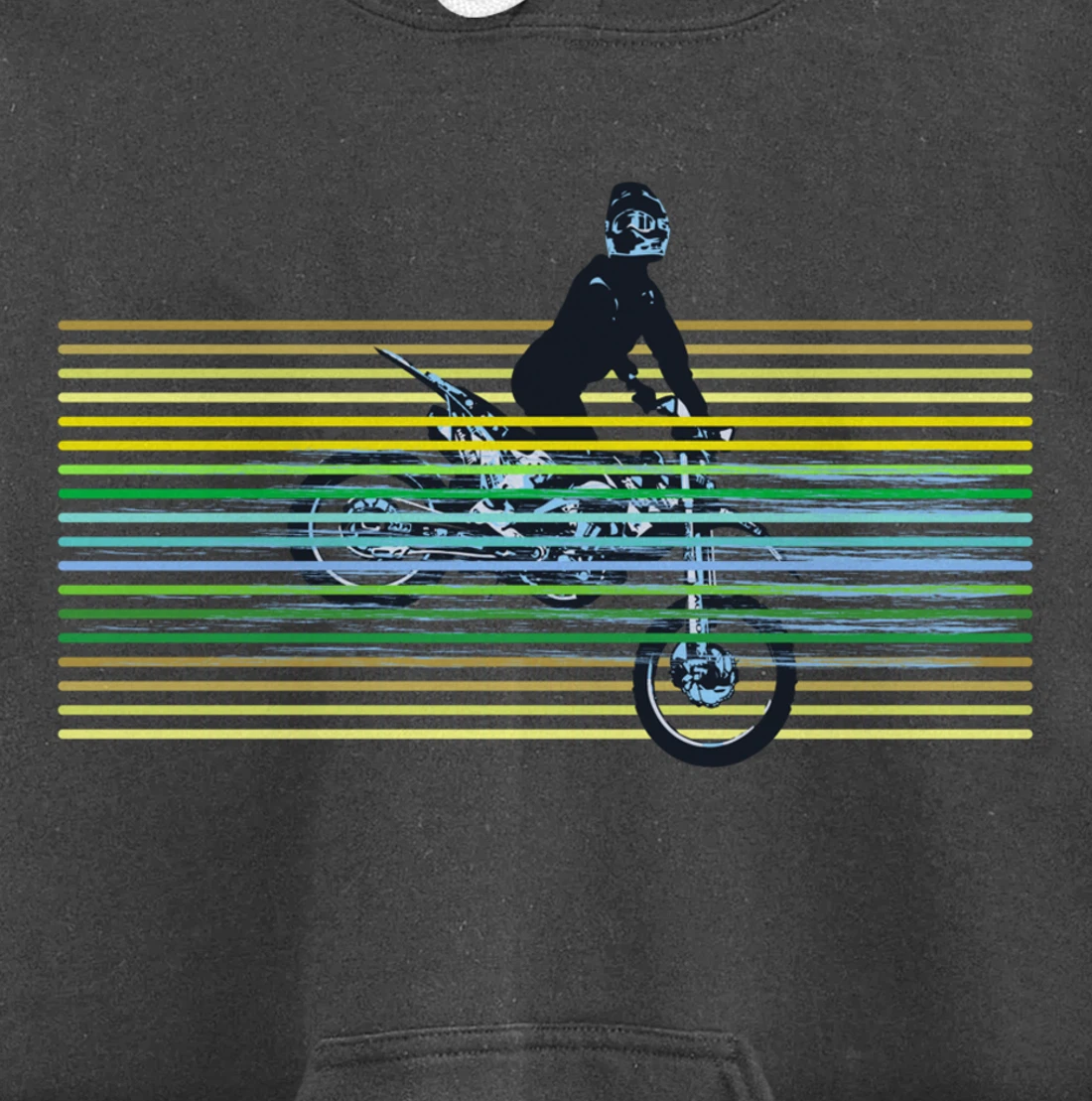 Dirt Bike with Rider Jump Vintage Motocross Motorbike Braaap Pullover Hoodie