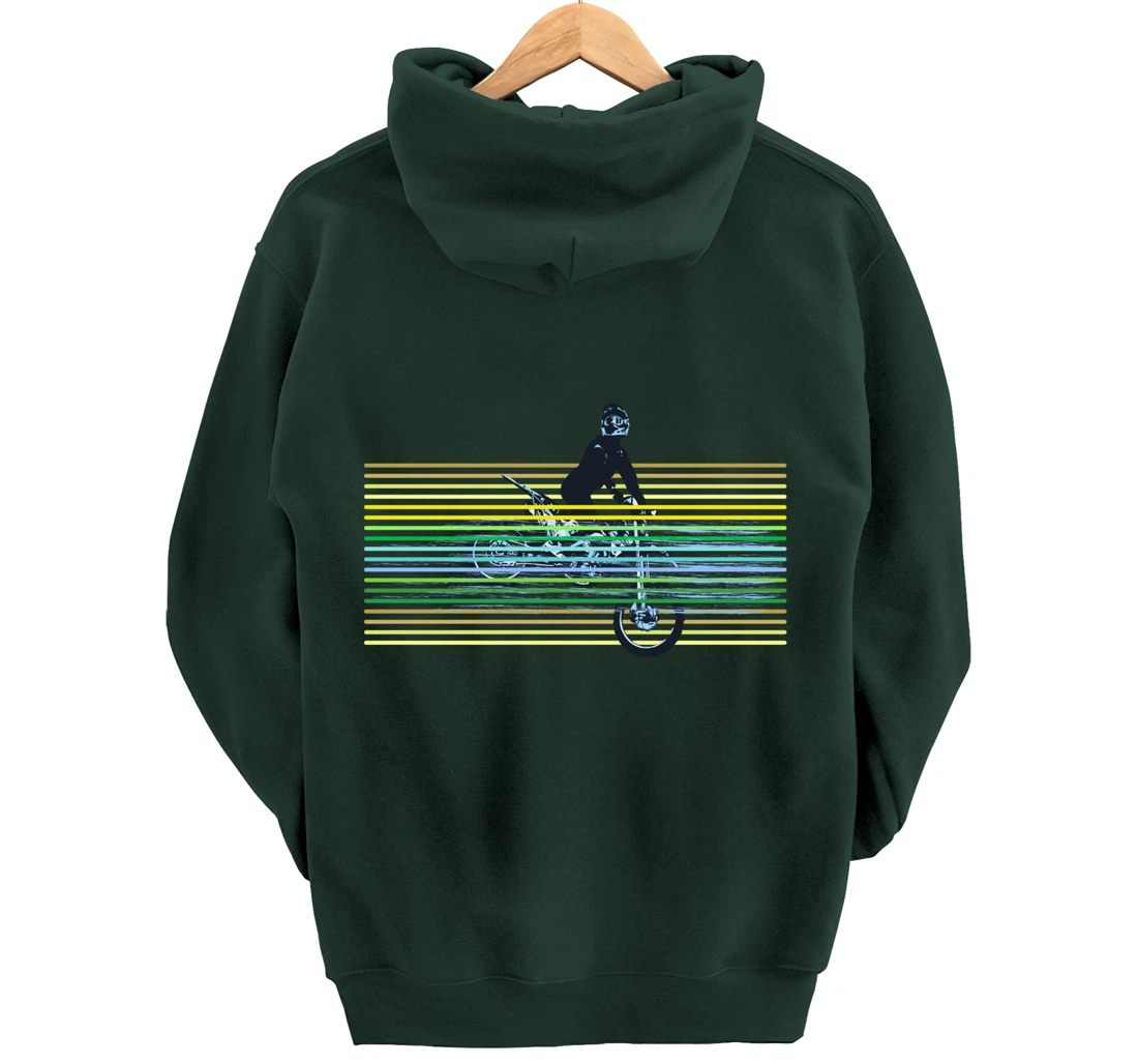 Dirt Bike with Rider Jump Vintage Motocross Motorbike Braaap Pullover Hoodie