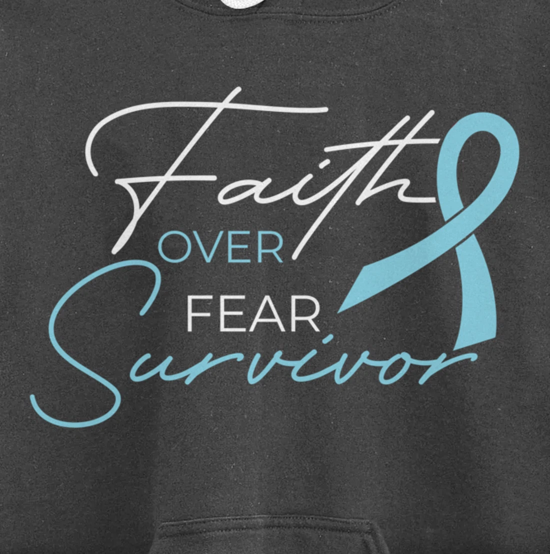 Prostate Cancer Fight Cancer Ribbon Pullover Hoodie