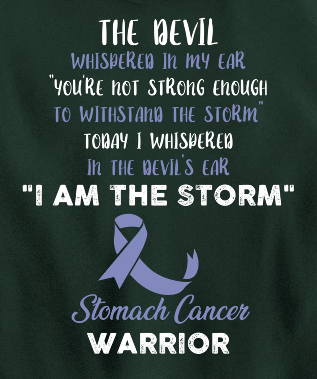 Stomach Cancer Fight Cancer Ribbon Pullover Hoodie
