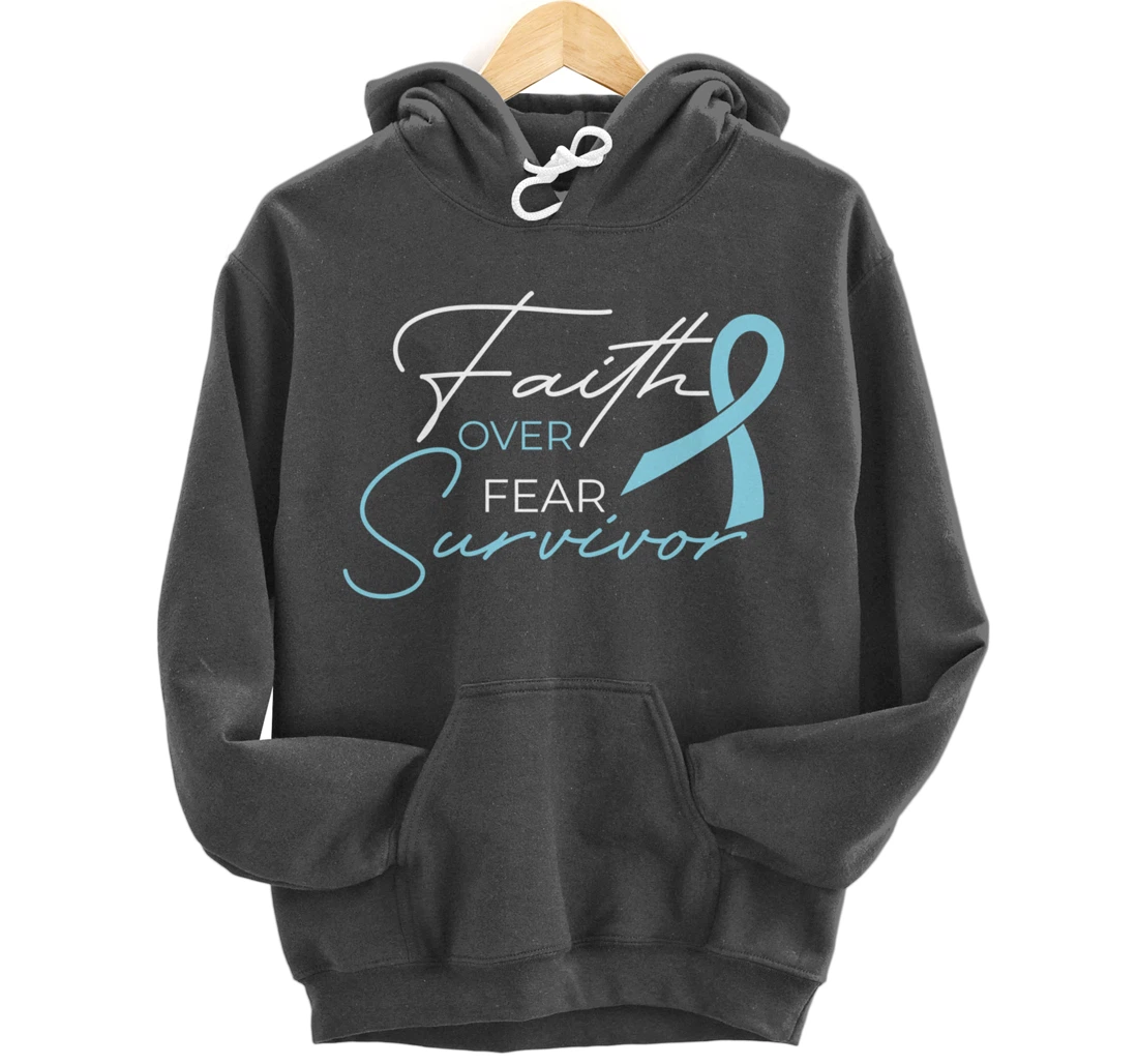 Prostate Cancer Fight Cancer Ribbon Pullover Hoodie
