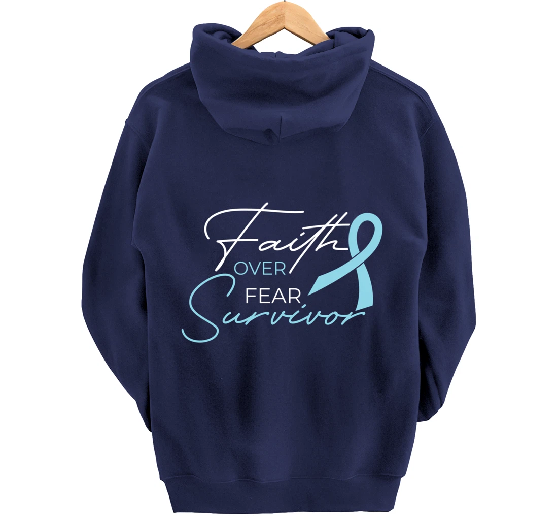 Prostate Cancer Fight Cancer Ribbon Pullover Hoodie