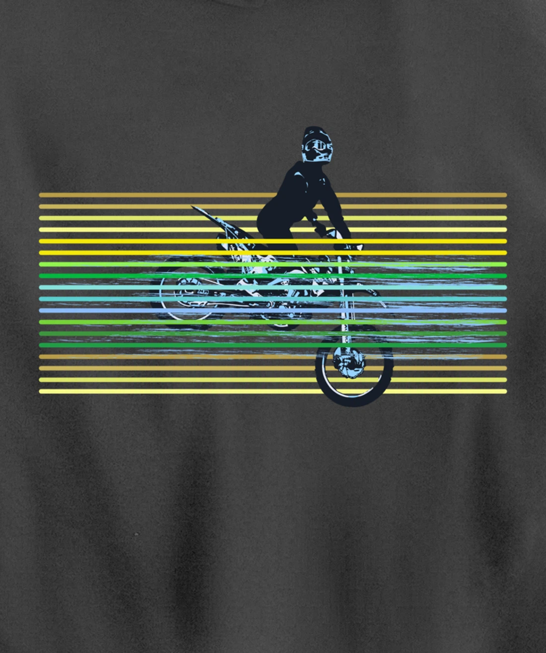 Dirt Bike with Rider Jump Vintage Motocross Motorbike Braaap Pullover Hoodie