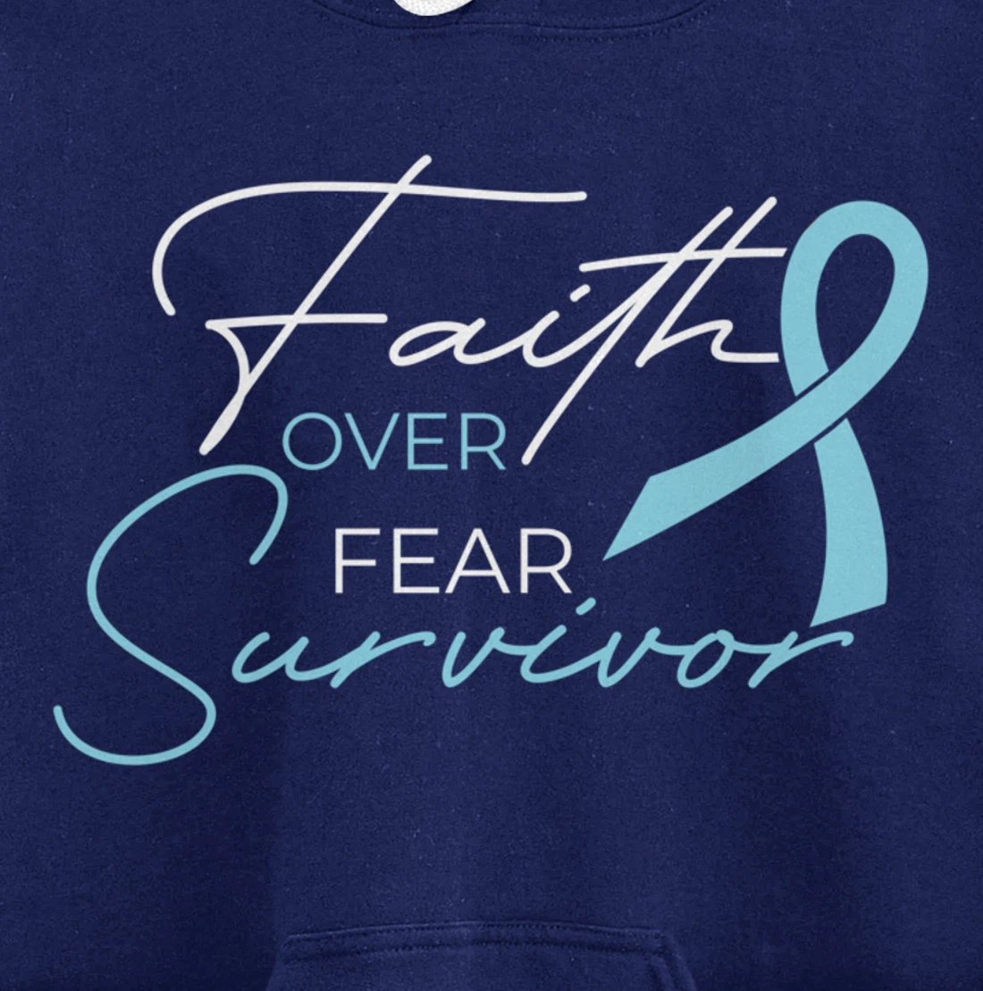 Prostate Cancer Fight Cancer Ribbon Pullover Hoodie