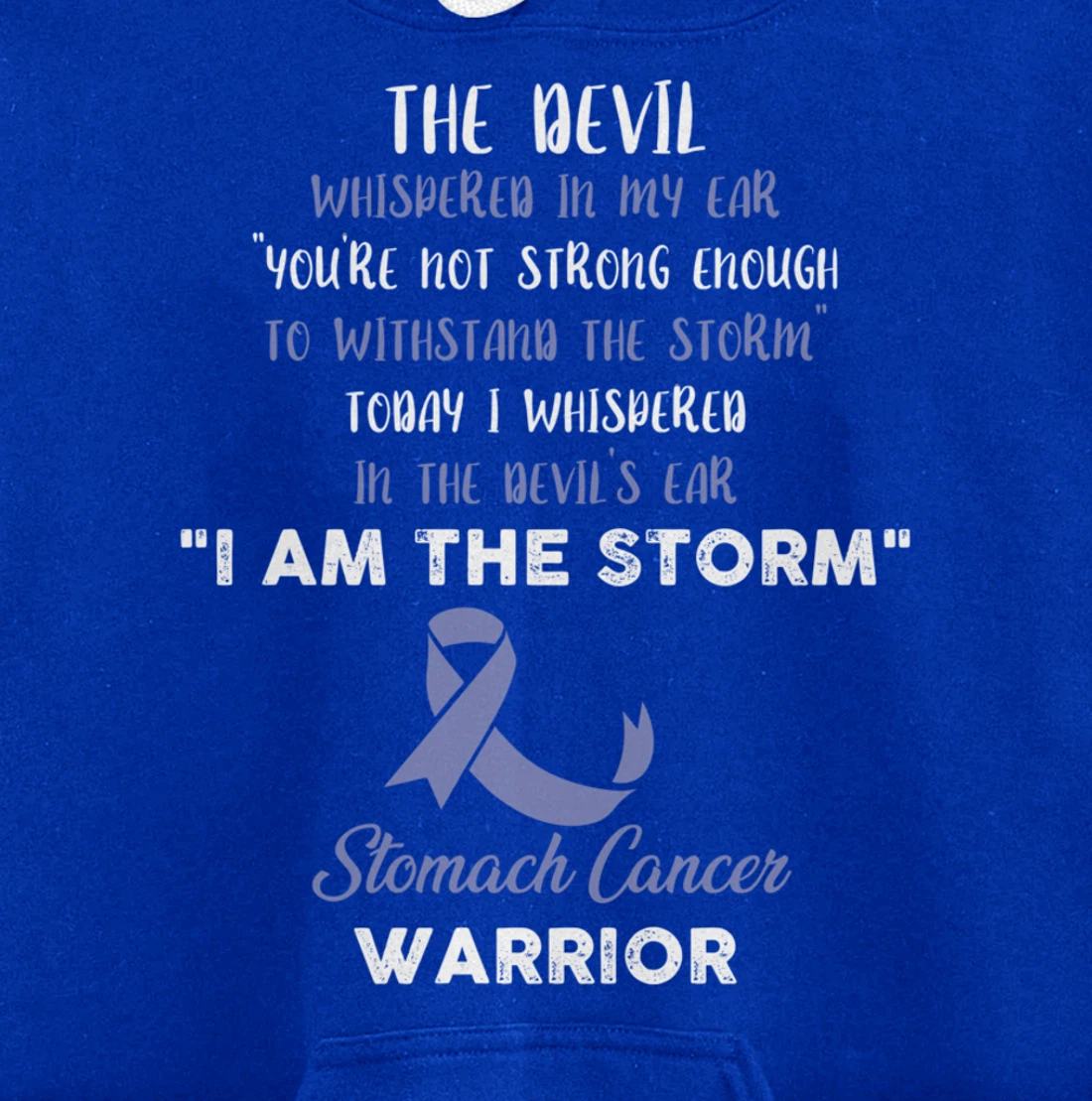 Stomach Cancer Fight Cancer Ribbon Pullover Hoodie