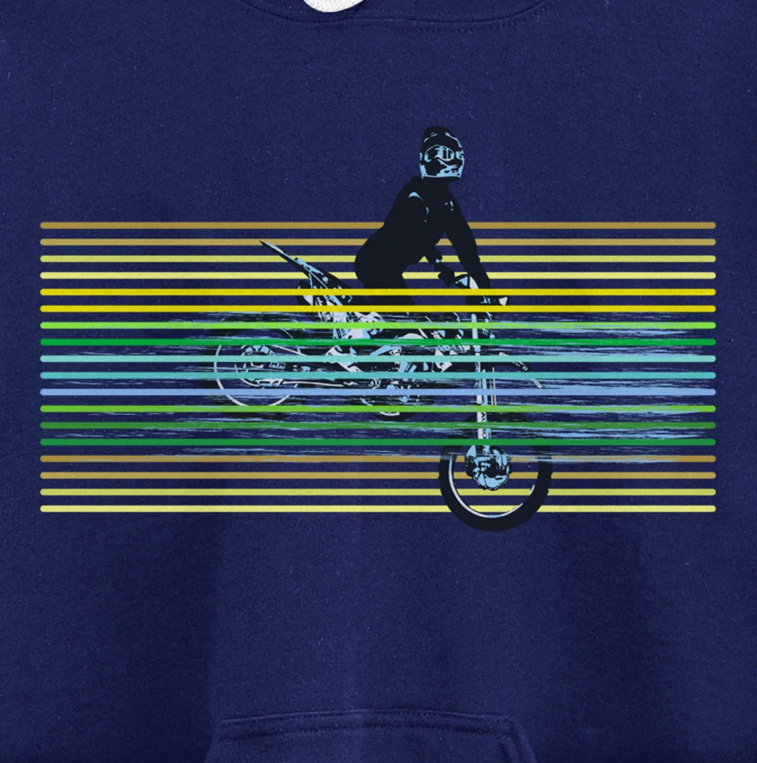 Dirt Bike with Rider Jump Vintage Motocross Motorbike Braaap Pullover Hoodie