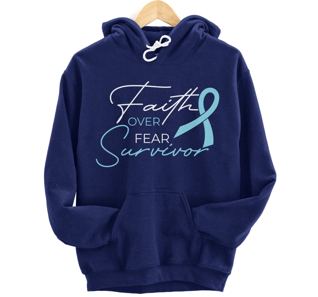 Prostate Cancer Fight Cancer Ribbon Pullover Hoodie