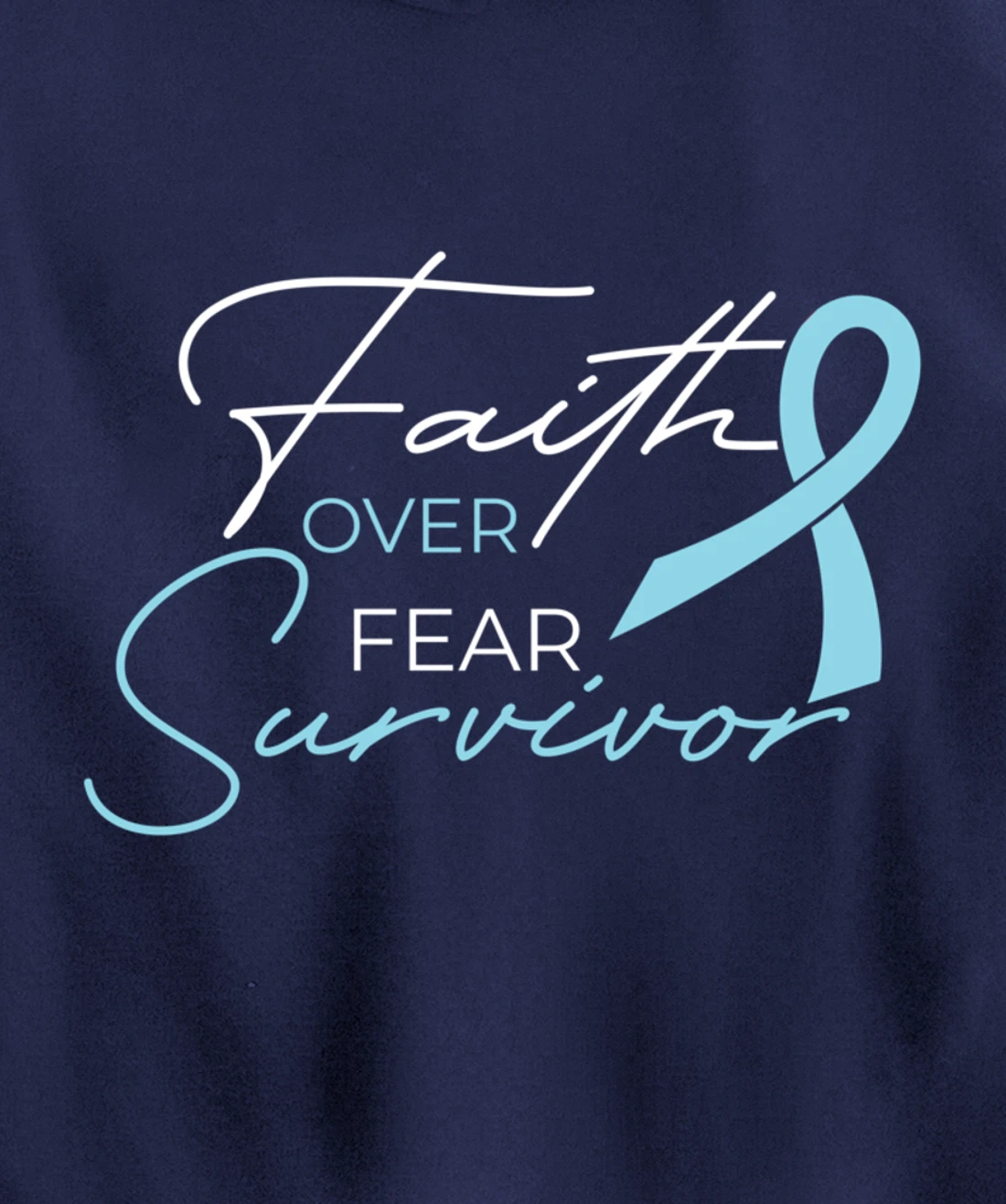 Prostate Cancer Fight Cancer Ribbon Pullover Hoodie