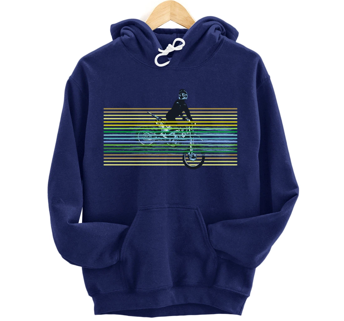 Dirt Bike with Rider Jump Vintage Motocross Motorbike Braaap Pullover Hoodie