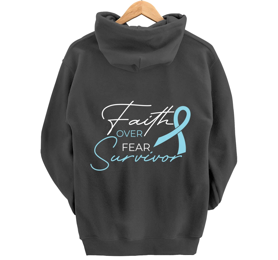 Prostate Cancer Fight Cancer Ribbon Pullover Hoodie