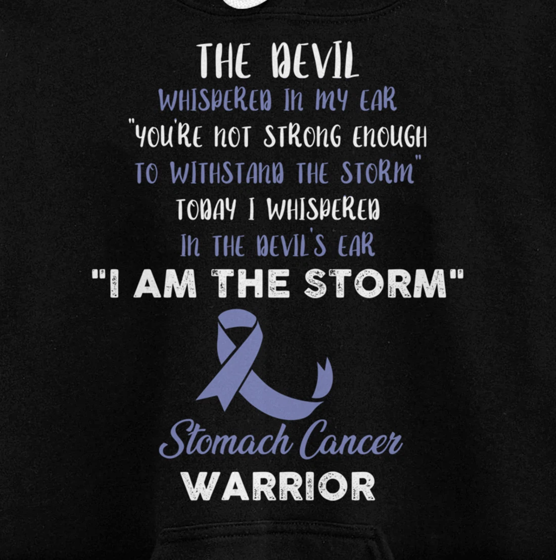 Stomach Cancer Fight Cancer Ribbon Pullover Hoodie