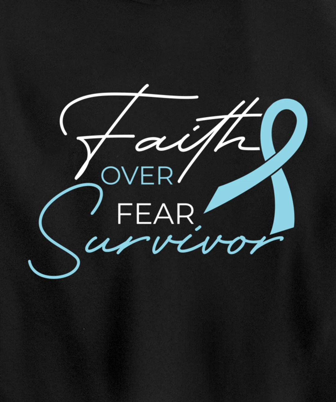 Prostate Cancer Fight Cancer Ribbon Pullover Hoodie