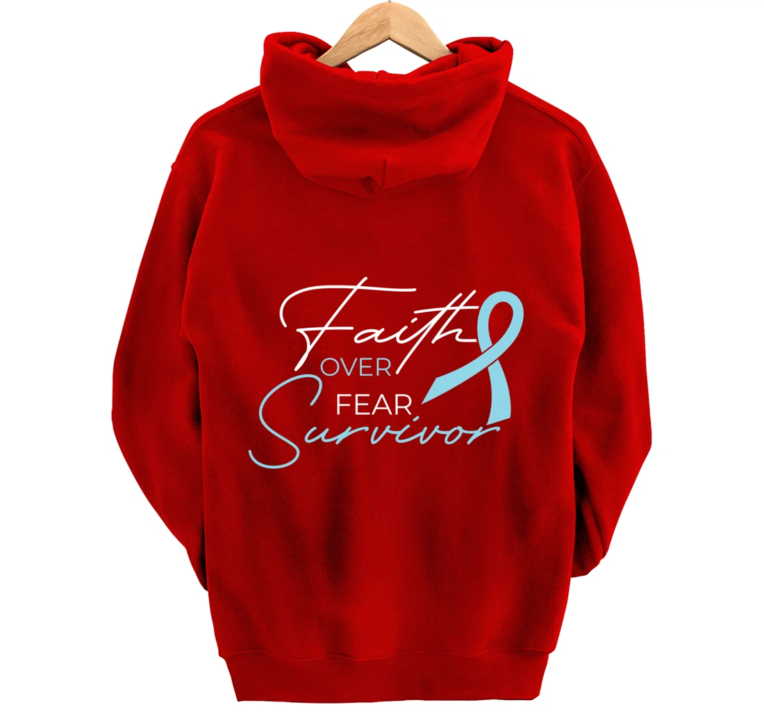 Prostate Cancer Fight Cancer Ribbon Pullover Hoodie