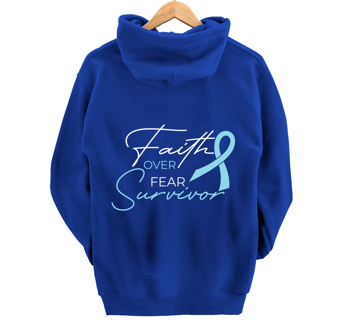Prostate Cancer Fight Cancer Ribbon Pullover Hoodie