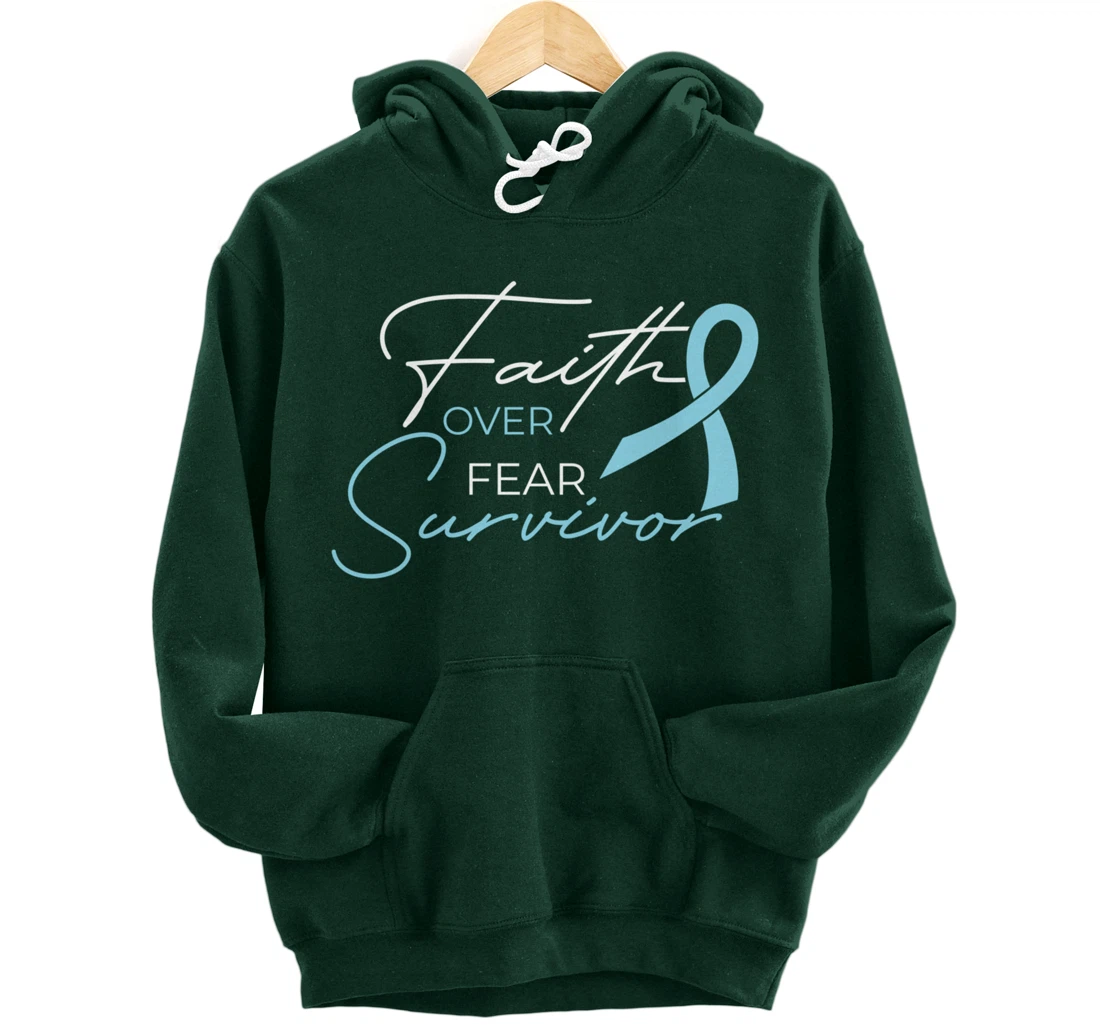 Prostate Cancer Fight Cancer Ribbon Pullover Hoodie