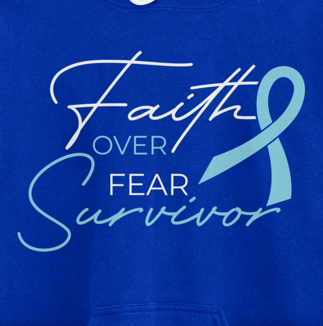 Prostate Cancer Fight Cancer Ribbon Pullover Hoodie