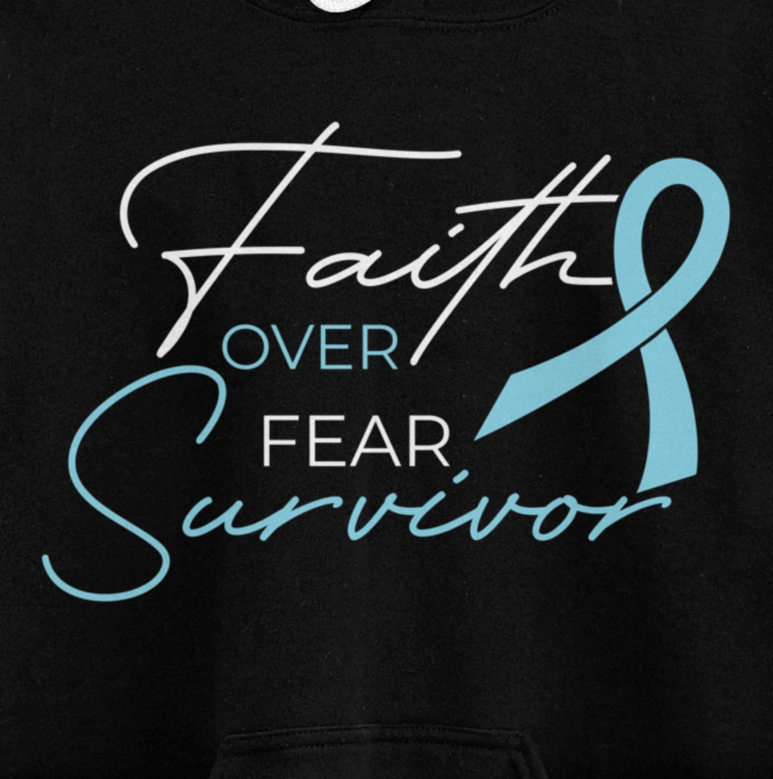 Prostate Cancer Fight Cancer Ribbon Pullover Hoodie