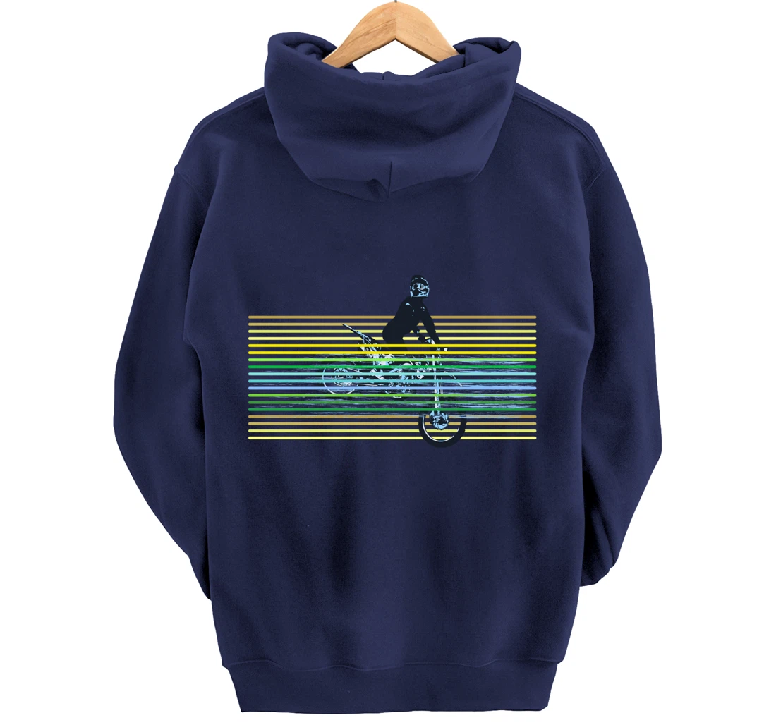 Dirt Bike with Rider Jump Vintage Motocross Motorbike Braaap Pullover Hoodie