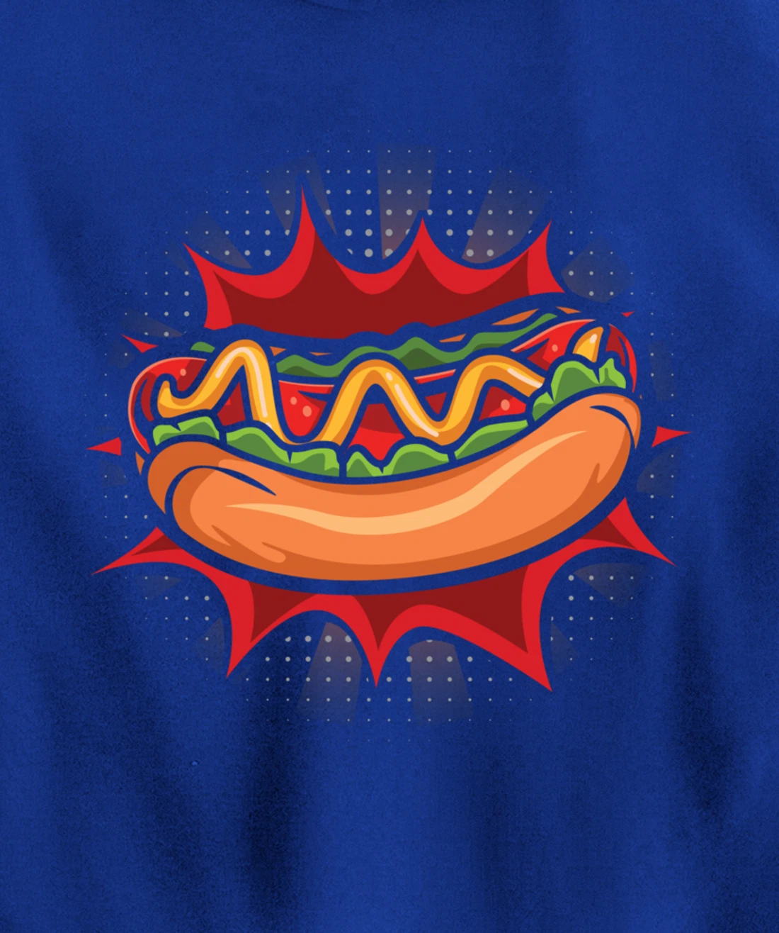 Hot Dog Fast Food Meat Lover Foodie Sausage Buns Pullover Hoodie