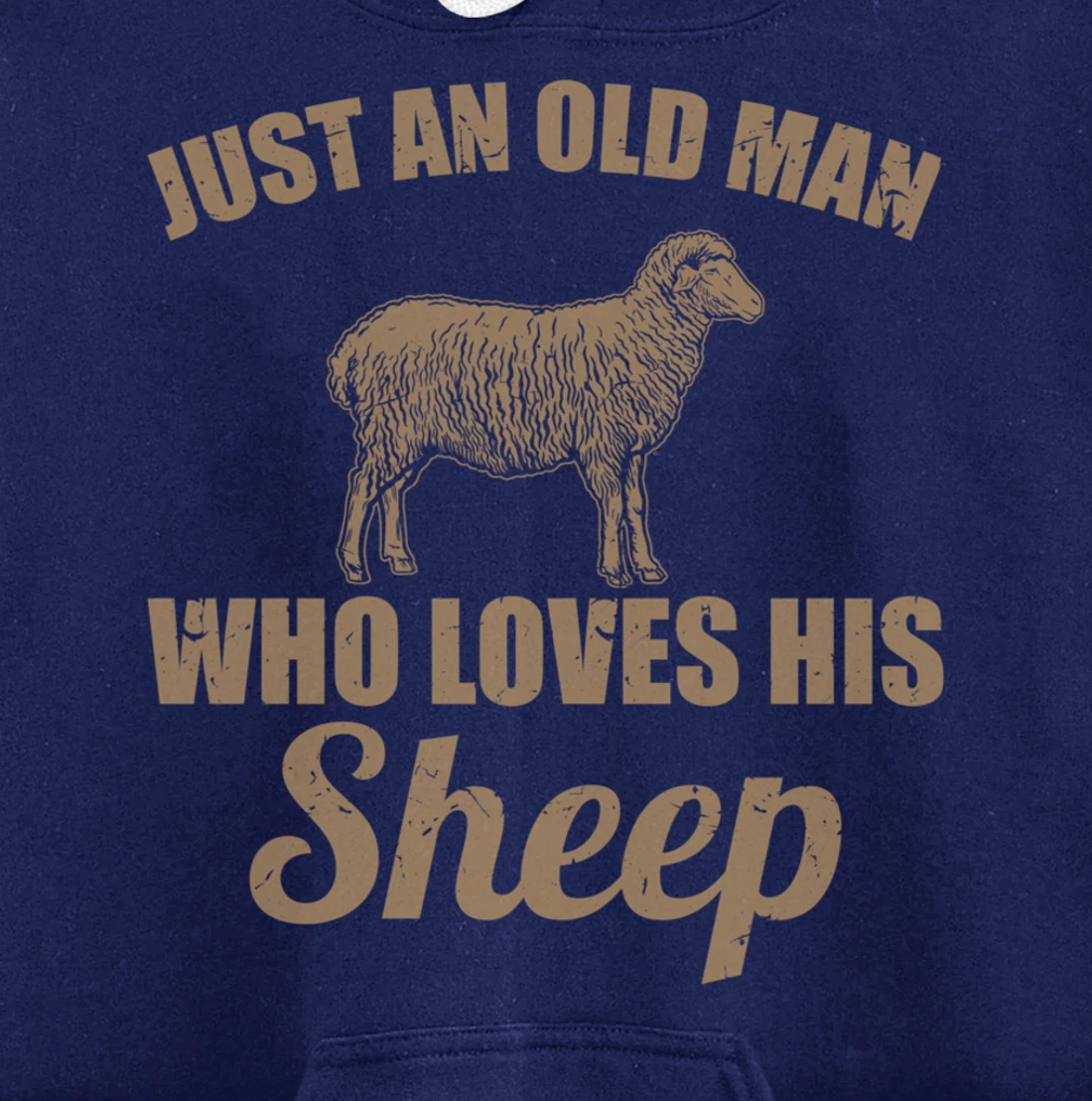Farmer Just An Old Man Who Loves His Sheep Pullover Hoodie