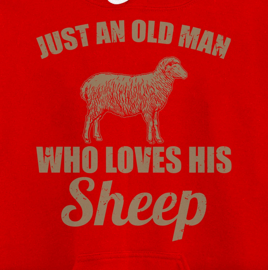 Farmer Just An Old Man Who Loves His Sheep Pullover Hoodie