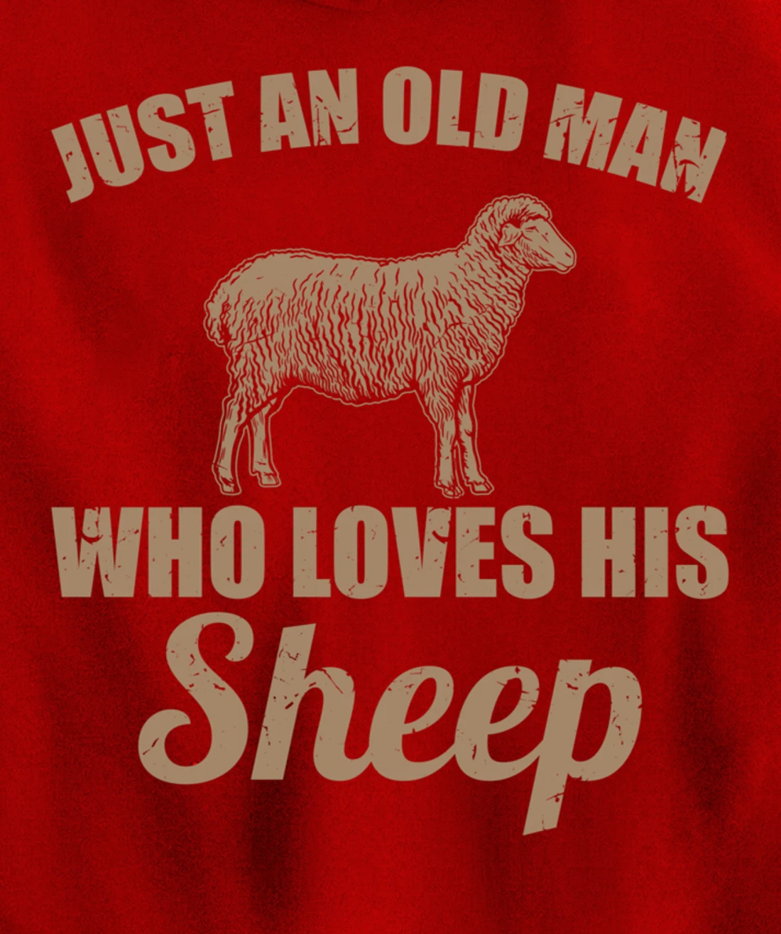 Farmer Just An Old Man Who Loves His Sheep Pullover Hoodie