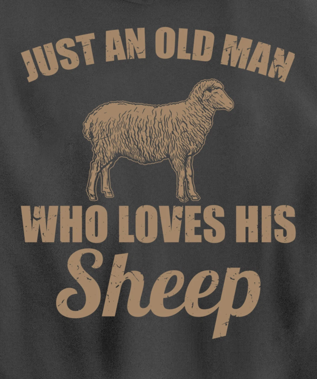 Farmer Just An Old Man Who Loves His Sheep Pullover Hoodie