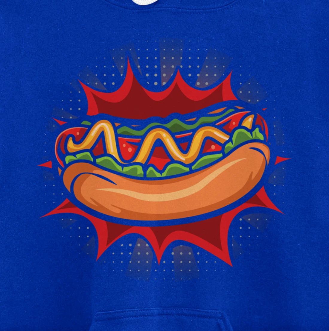 Hot Dog Fast Food Meat Lover Foodie Sausage Buns Pullover Hoodie
