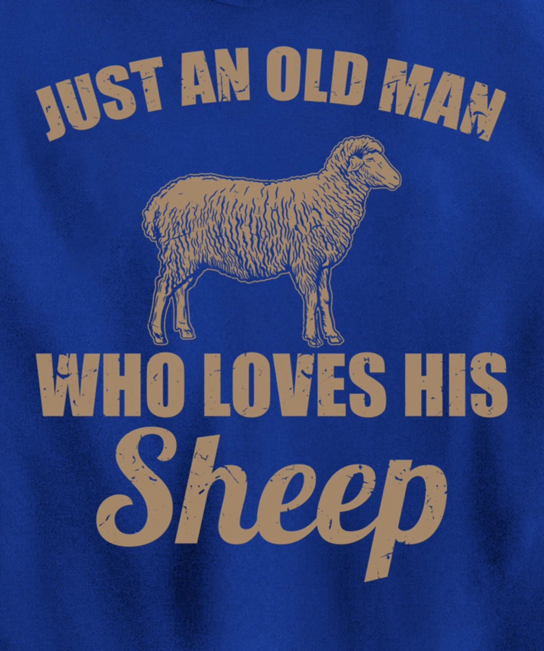 Farmer Just An Old Man Who Loves His Sheep Pullover Hoodie