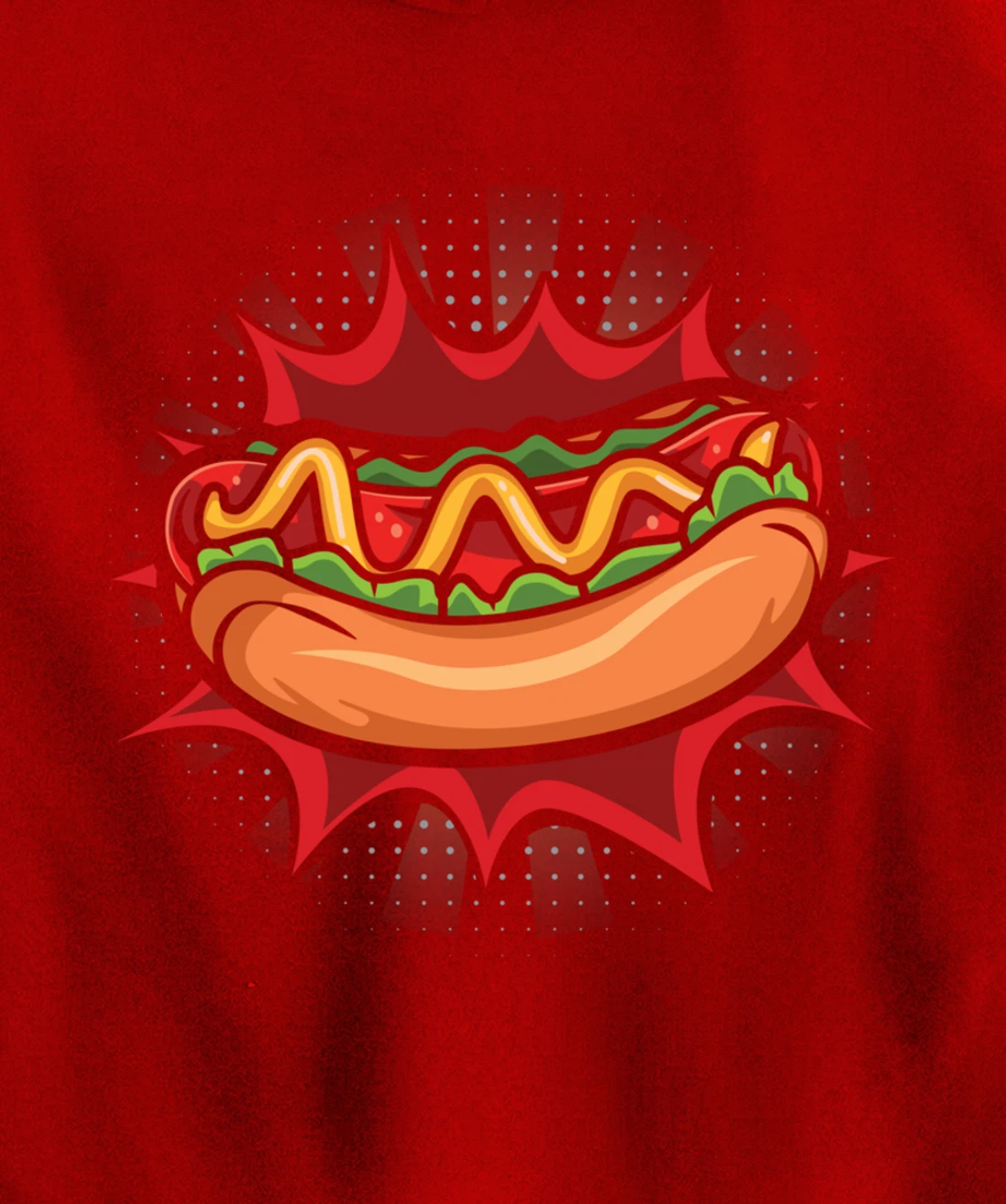 Hot Dog Fast Food Meat Lover Foodie Sausage Buns Pullover Hoodie