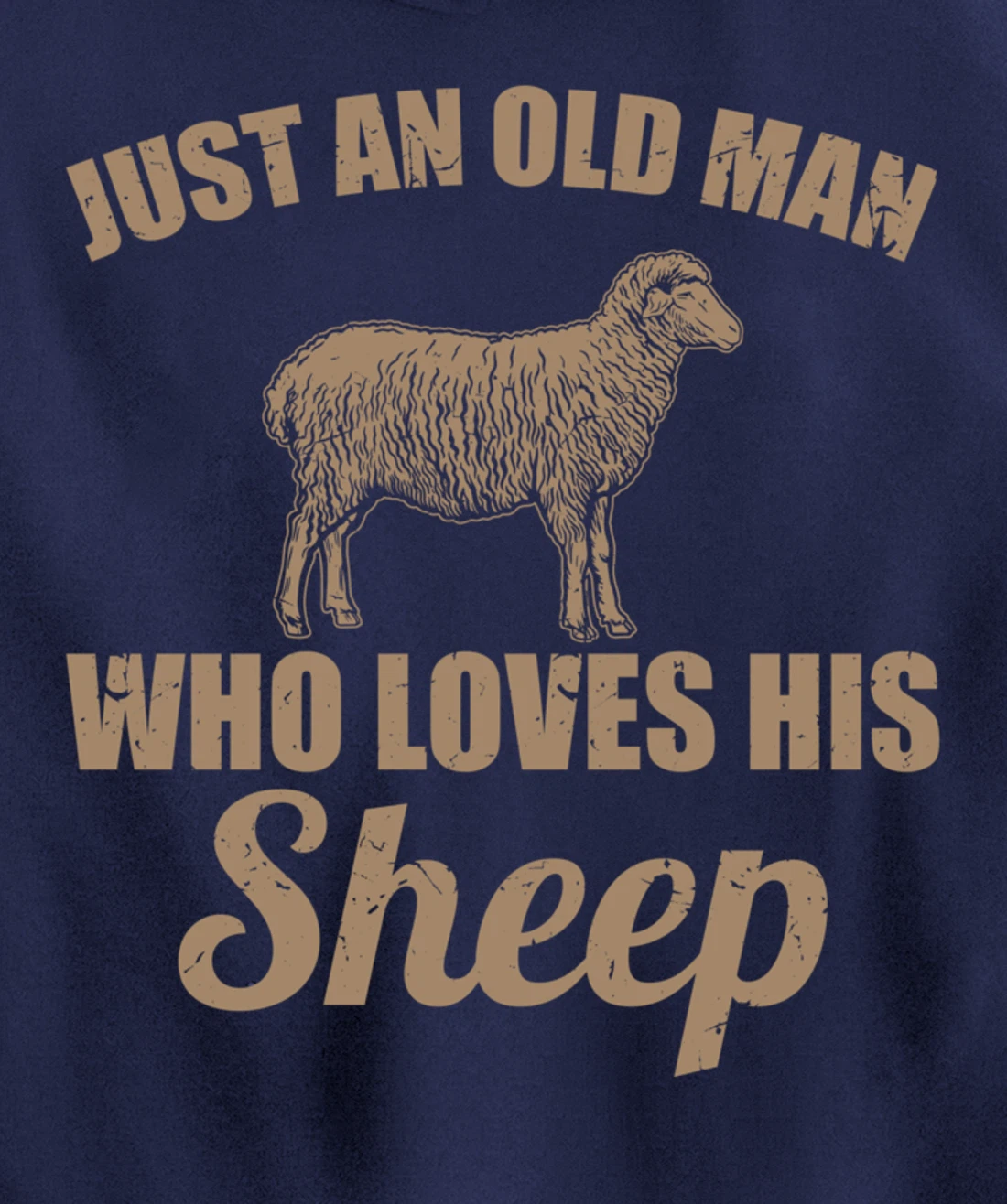 Farmer Just An Old Man Who Loves His Sheep Pullover Hoodie