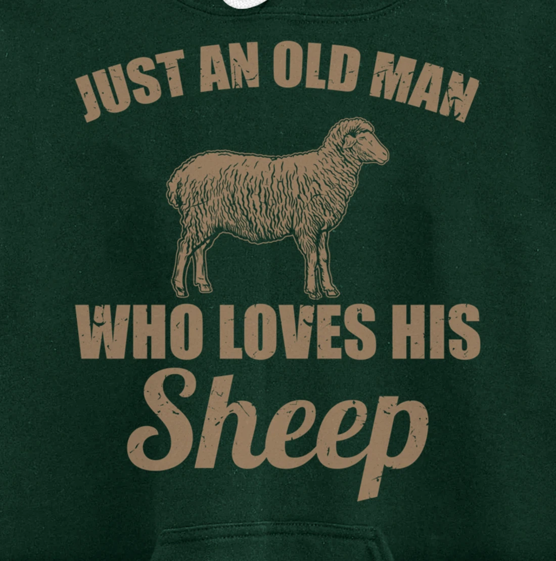 Farmer Just An Old Man Who Loves His Sheep Pullover Hoodie