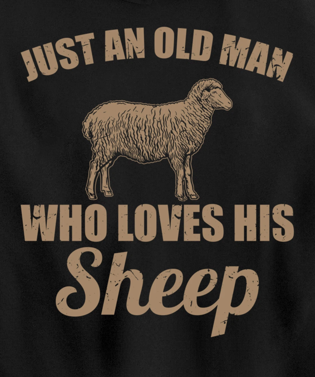 Farmer Just An Old Man Who Loves His Sheep Pullover Hoodie
