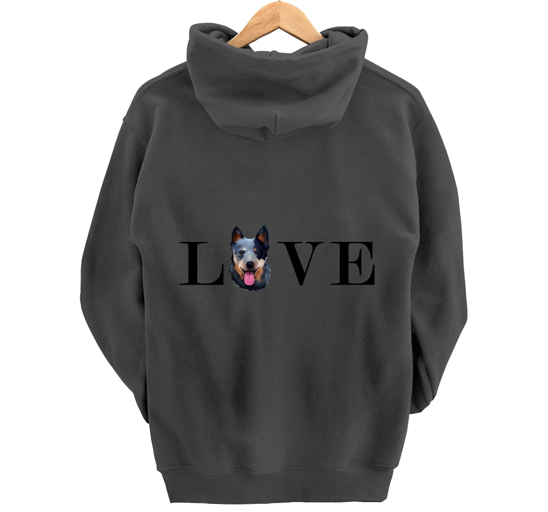 Australian Cattle Dog Lover, Blue Heeler Lover, Herding Dog Pullover Hoodie