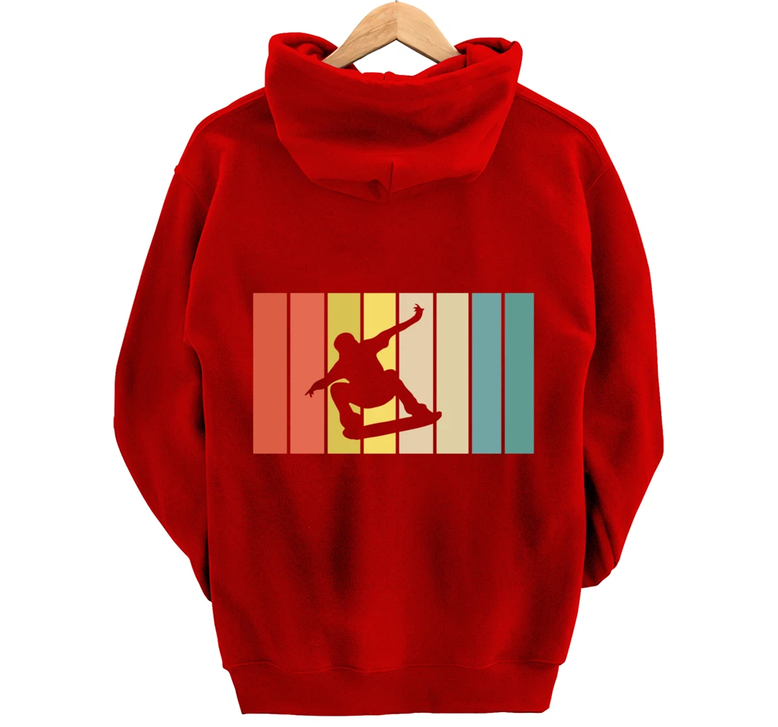 " Retro Snowboarding Gift - Vintage Snowboard Snowboarder" Pullover Hoodie