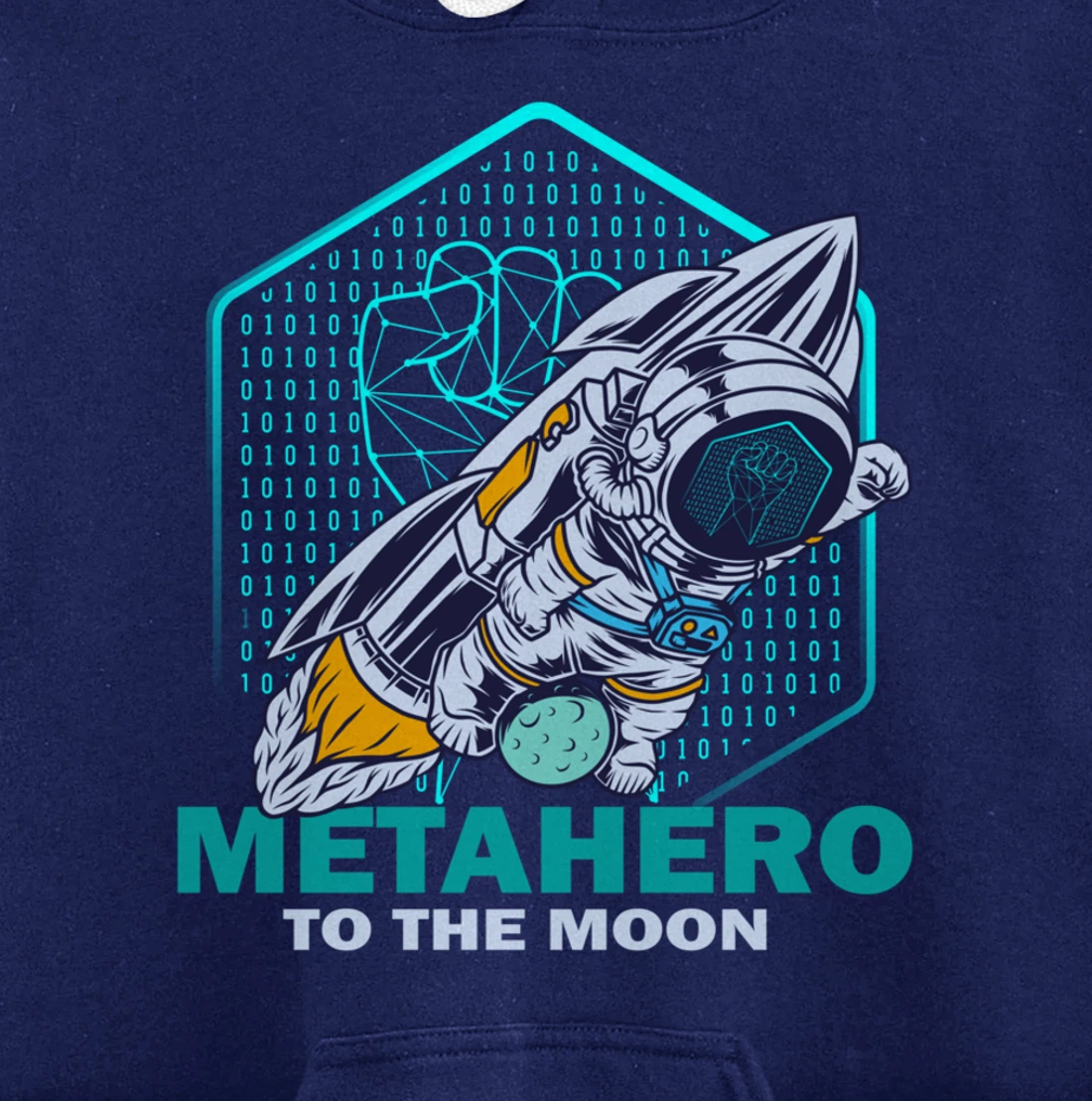 Metahero Coin To The Moon Cryptocurrency Hodler as Metahero Pullover Hoodie