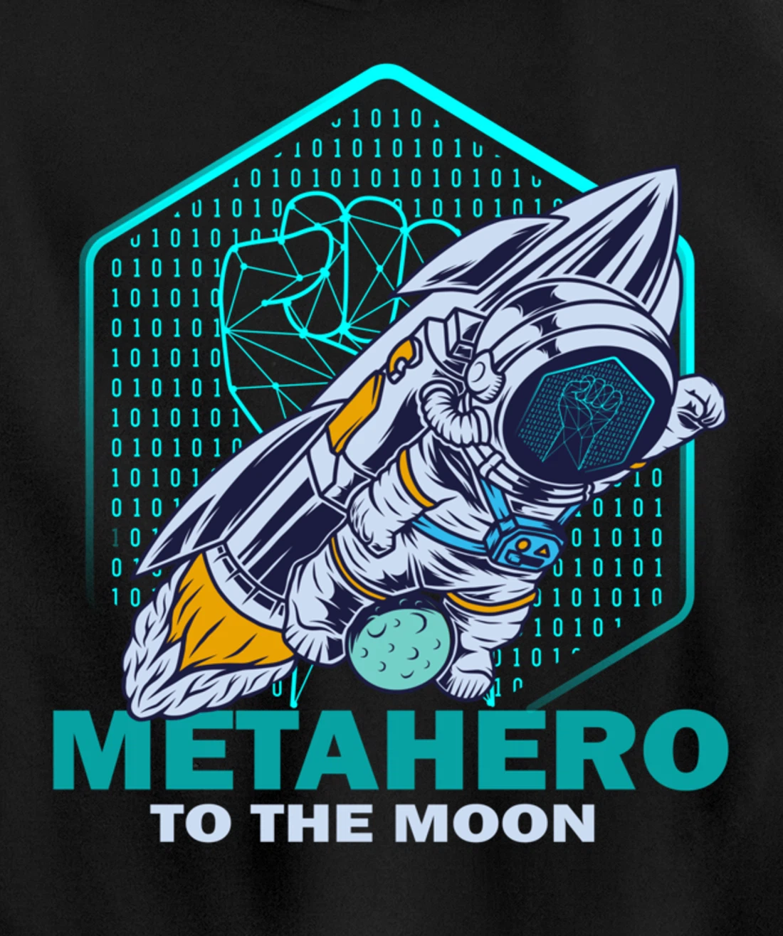 Metahero Coin To The Moon Cryptocurrency Hodler as Metahero Pullover Hoodie