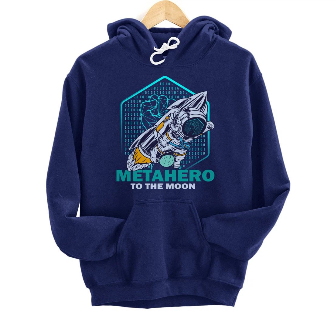 Metahero Coin To The Moon Cryptocurrency Hodler as Metahero Pullover Hoodie