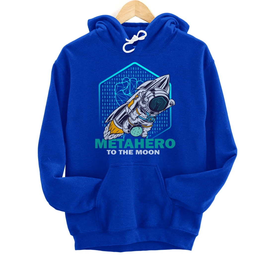 Metahero Coin To The Moon Cryptocurrency Hodler as Metahero Pullover Hoodie