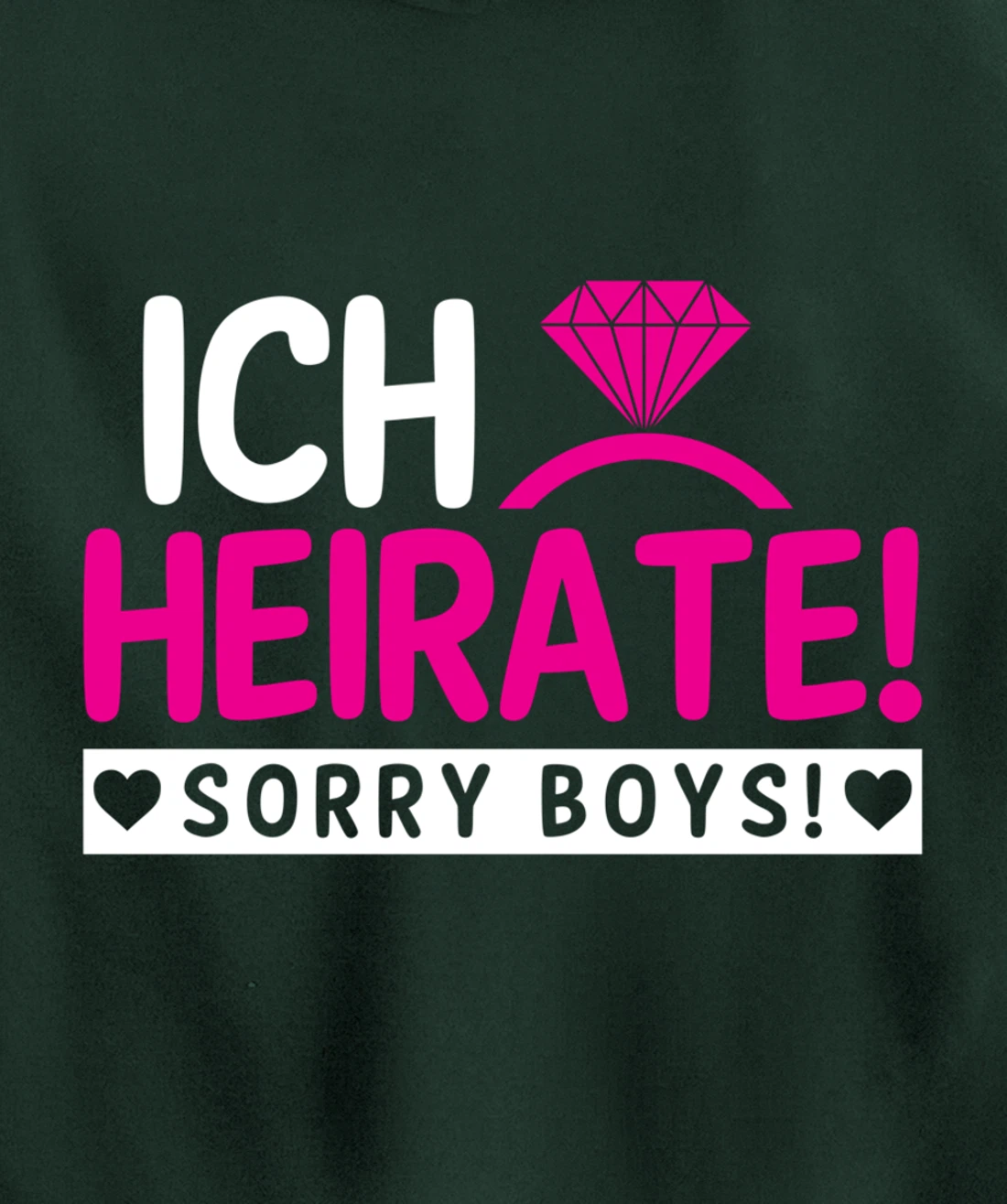 I marry, sorry Boys | Bachelor party Pullover Hoodie