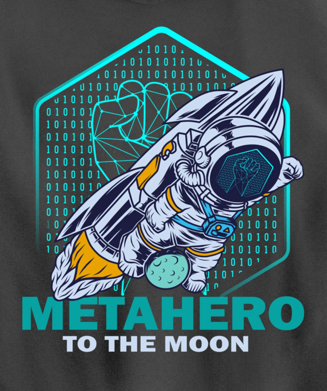 Metahero Coin To The Moon Cryptocurrency Hodler as Metahero Pullover Hoodie
