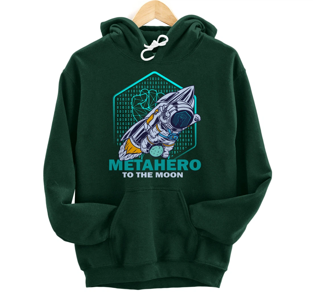 Metahero Coin To The Moon Cryptocurrency Hodler as Metahero Pullover Hoodie