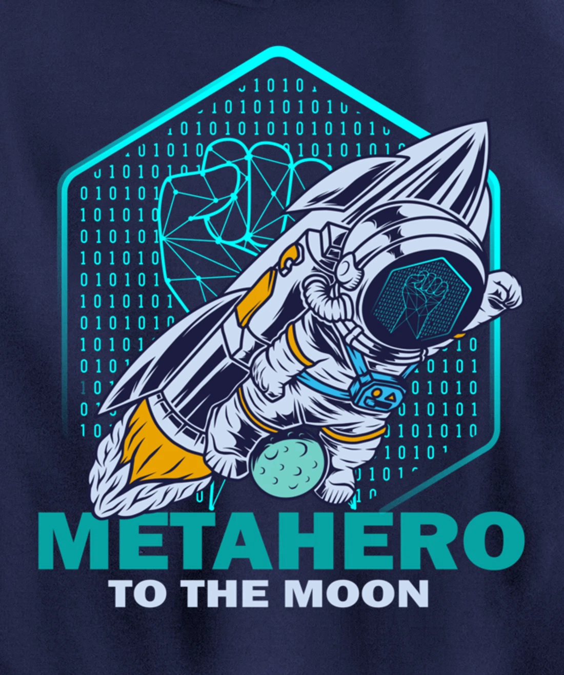 Metahero Coin To The Moon Cryptocurrency Hodler as Metahero Pullover Hoodie