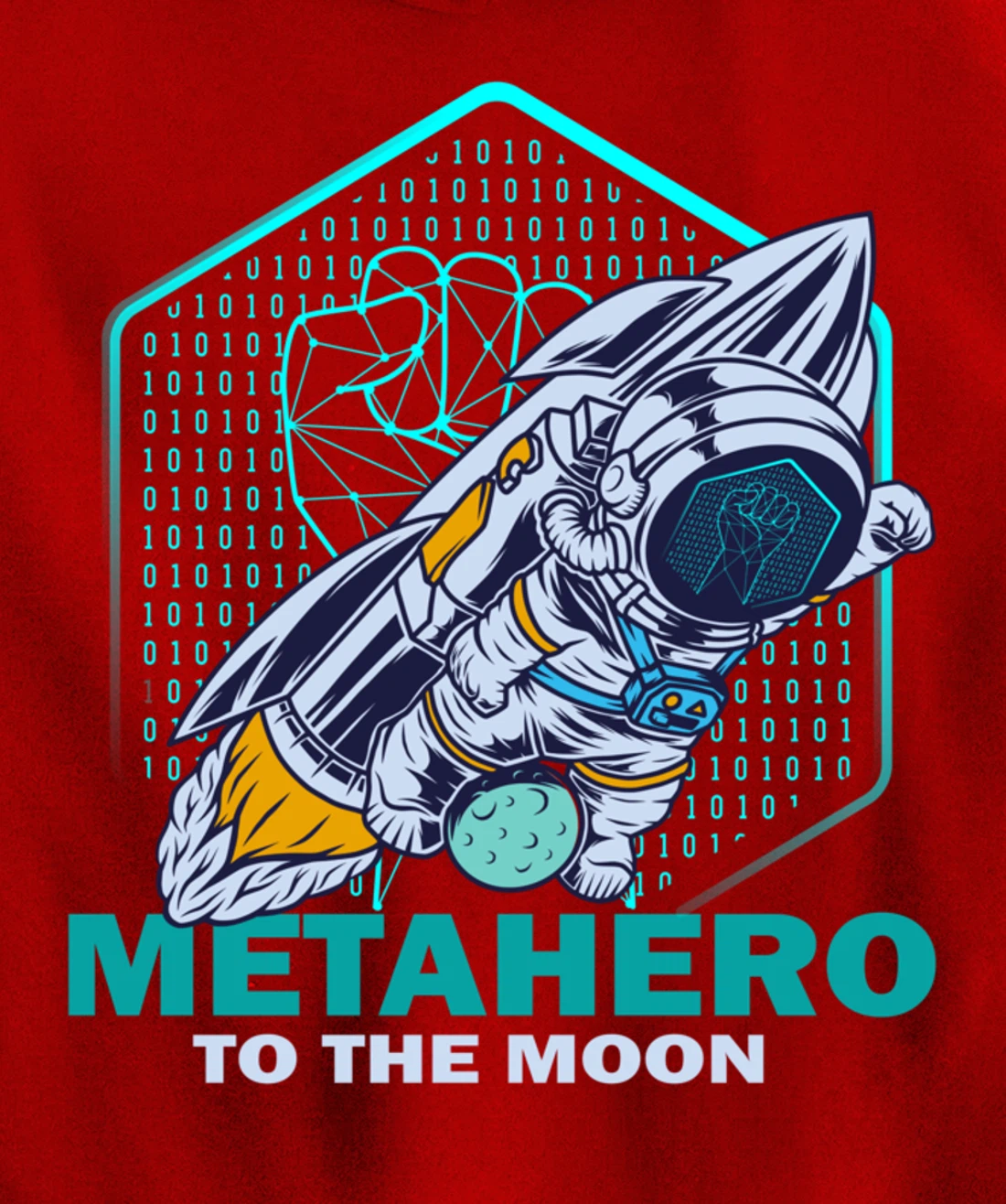 Metahero Coin To The Moon Cryptocurrency Hodler as Metahero Pullover Hoodie
