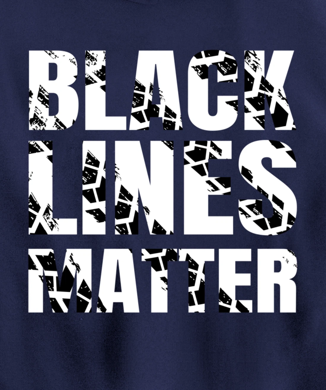 Drifting Car as Black Lines Matter Drag Racing Pullover Hoodie