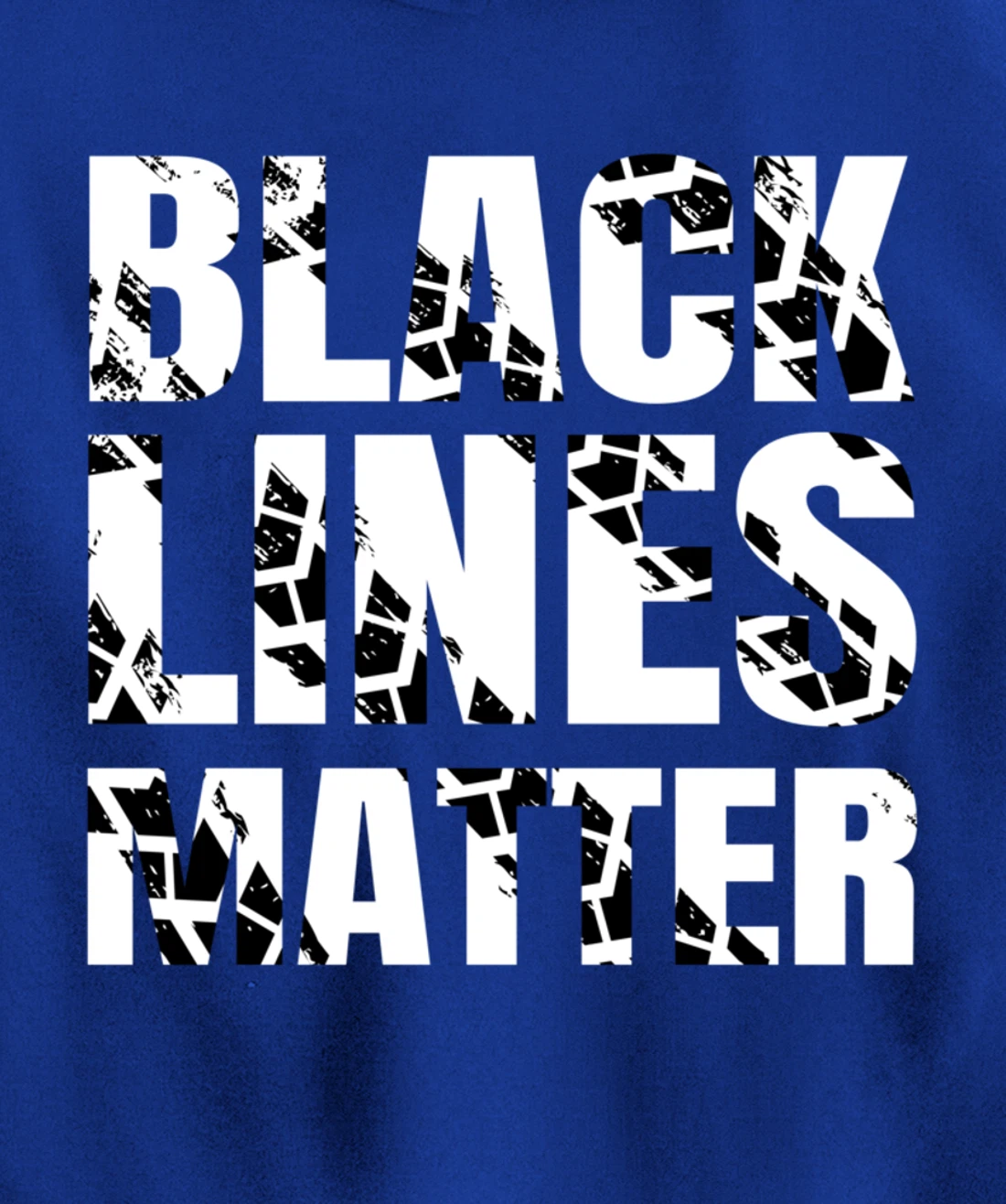 Drifting Car as Black Lines Matter Drag Racing Pullover Hoodie