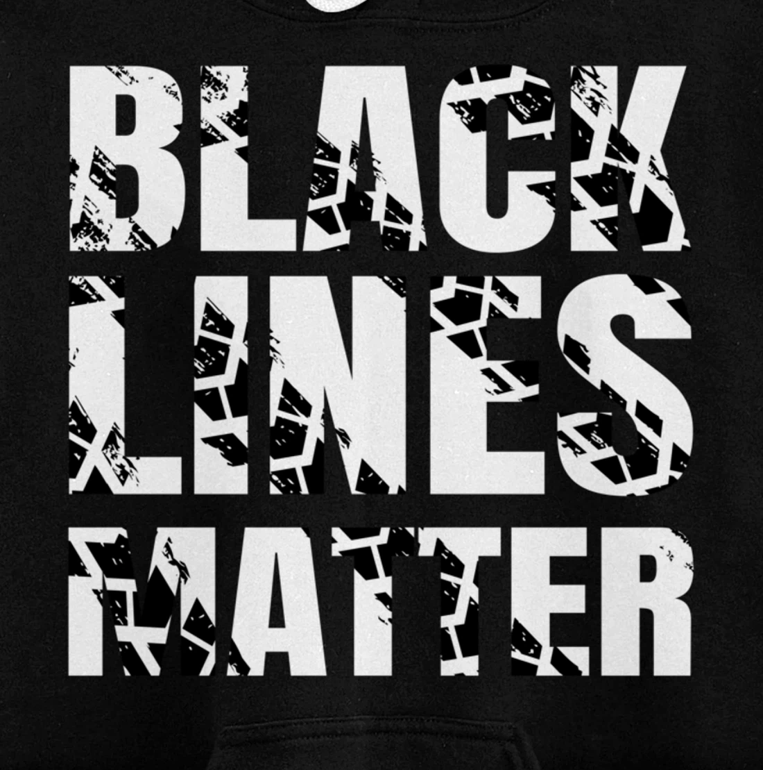 Drifting Car as Black Lines Matter Drag Racing Pullover Hoodie